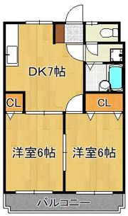 シャトレ若葉の間取り画像