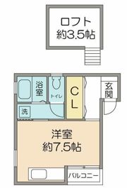 ルフェールK1の間取り画像