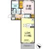 D-ROOM 隈府 A棟の間取り画像