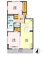 イーストエンジェル青山 B棟の間取り画像