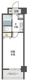 パークヴュー北梅田の間取り画像