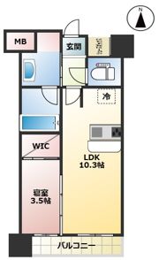 コンフォリア新大阪宮原Qの間取り画像