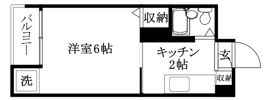 ミツダコーポ本町の間取り画像