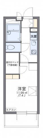 レオパレスリオⅡの間取り画像