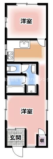 桜木町アパートの間取り画像