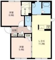 こえだハイツの間取り画像