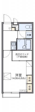 レオパレスル シエル ブルーの間取り画像