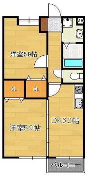 Curum 三ヶ森の間取り画像