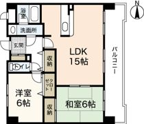 サンコーポ長楽寺マンションの間取り画像