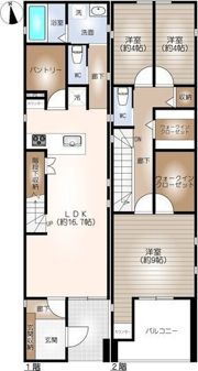 新守町戸建ての間取り画像