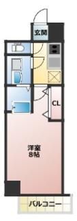 S-RESIDENCE江坂Alegriaの間取り画像