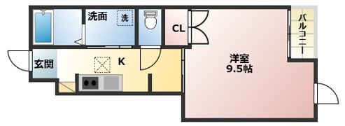 （仮）草津市矢倉1丁目新築アパートの間取り画像