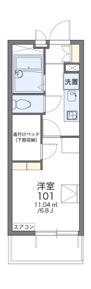 レオパレスベトレーテンナーベの間取り画像