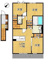 Live Flat大橋の間取り画像
