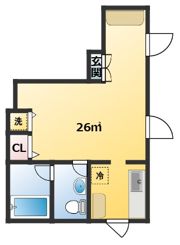 カイテキアパートの間取り画像
