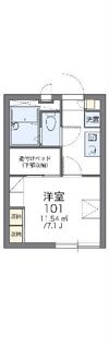 レオパレス三立ハイツBの間取り画像