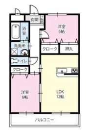 アリビオ・パルフェ弐番館の間取り画像