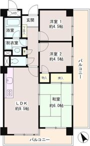 パステル中野の間取り画像