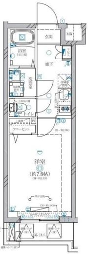 ディアレイシャス等々力の間取り画像
