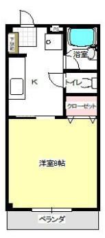 糸井ハイツの間取り画像