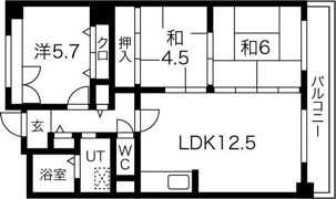 パルハセトン香里園の間取り画像