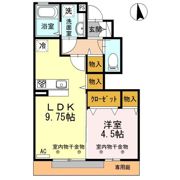 ラ・フェルマータ山室 Bの間取り画像