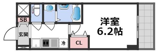 グランパシフィック今里南の間取り画像