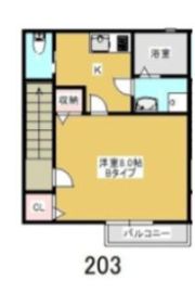 ハピネスの間取り画像