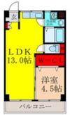 コーポ岸部の間取り画像