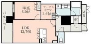 MJR熊本ザ・タワーの間取り画像
