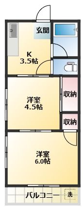 杉浦荘の間取り画像