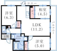アーバン甲南の間取り画像