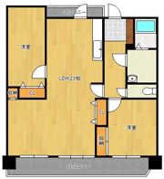 サンライフ小倉原町 1205号室の間取り画像