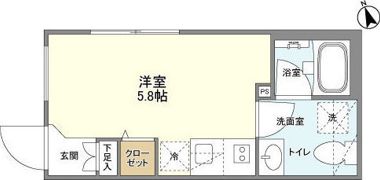 CARITAS用賀の間取り画像