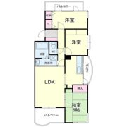 リバティ中島弐番館の間取り画像