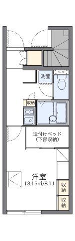レオパレスラピュタの間取り画像