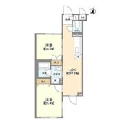 地蔵前マンションの間取り画像