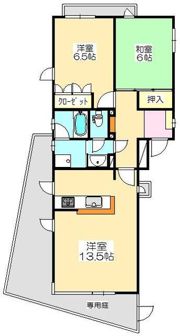 ラフォーレ石清尾の間取り画像