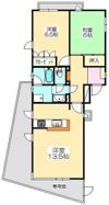 ラフォーレ石清尾の間取り画像