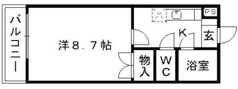 B－FLAT北千反畑の間取り画像