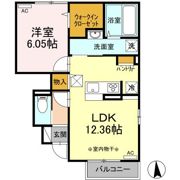 ローズAの間取り画像