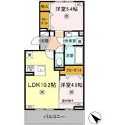 カルムハウス長嶺南の間取り画像