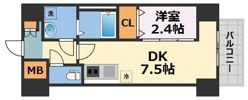 ArtizA南船場の間取り画像