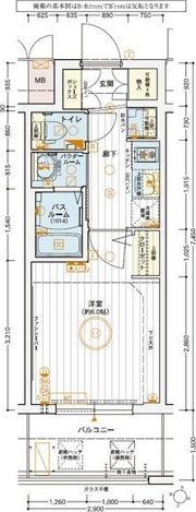 EC新大阪XVフロウの間取り画像
