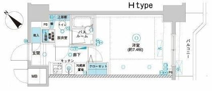 フェニックス横濱関内BAY GAIAの間取り画像