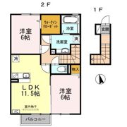 D-room As Bの間取り画像
