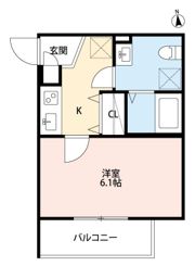 メゾンドペーシェ鴻池の間取り画像