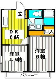 フローラル中尾の間取り画像