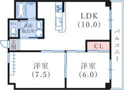 フローラ上沢の間取り画像