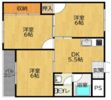 太秦グリーンハイツAの間取り画像